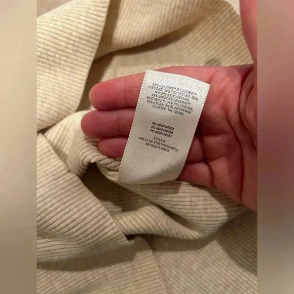 WILFRED FREE Cut Out Knit Tank Dress in Heather Bone / Size Medium / - Picture 7 of 8